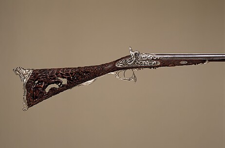 Double-barreled percussion shotgun