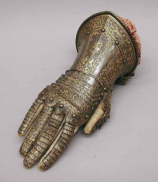 Перчатка для правой руки, принадлежащих к броне графа Niebla