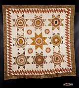 Quilt, Star of Bethlehem pattern variation