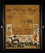 Embroidered sampler