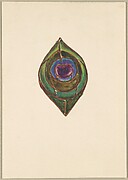 Design for peacock feather