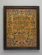 Embroidered sampler
