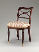 Scroll back side chair