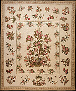 Chintz appliquéd quilt