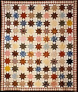 Quilt, Star of Lemoyne pattern