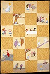 Crib Quilt, Alice in Wonderland patterned