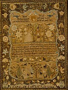 Embroidered sampler