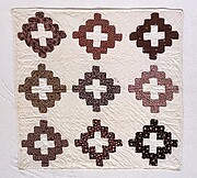 Doll Quilt, Chimney Sweep pattern