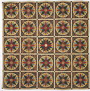 Quilt, Mariner's Compass pattern