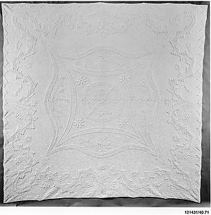 Wholecloth whitework quilt