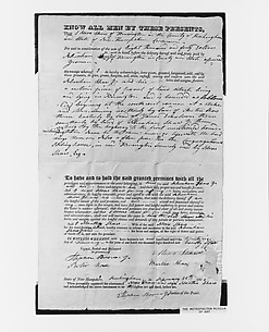 Manuscript Deed for Shaw Homestead, Kensington, New Hampshire