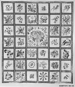 Chintz appliqued quilt