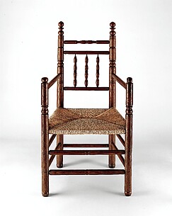 Spindle-back armchair