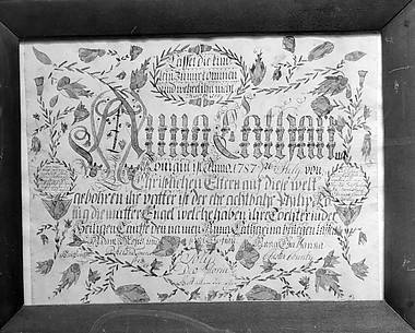 Birth and Baptismal Certificate