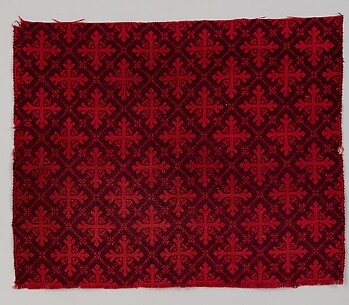 Ingrain carpet piece