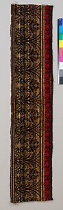 Ingrain carpet border piece