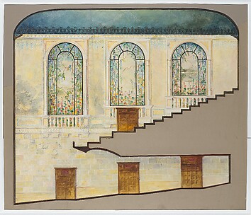 Design for side wall and interior treatment for Hershey Theater, Hershey, Pennsylvania