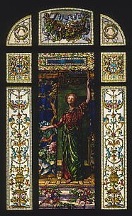 Welcome: Stained Glass Window from the Mrs. George T. Bliss House, New York