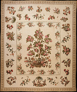 Chintz appliquéd quilt