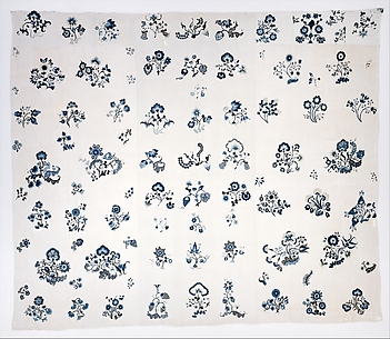 Embroidered bed hangings