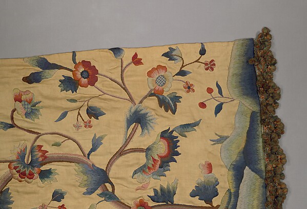 Embroidered curtain