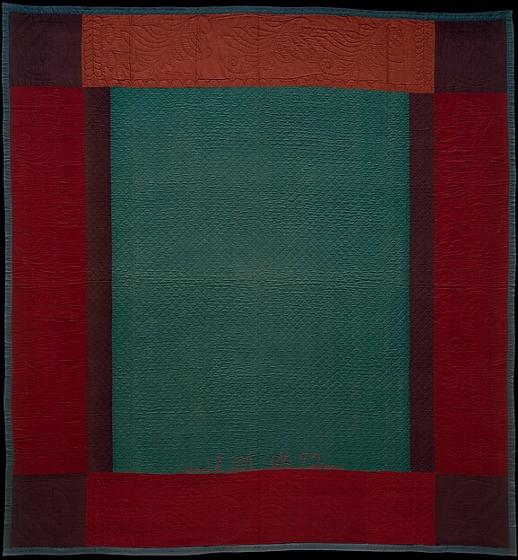 Quilt, Center Square and Bars pattern