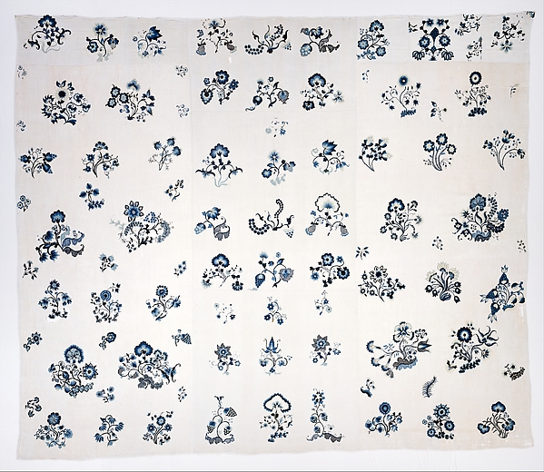 Embroidered bed hangings