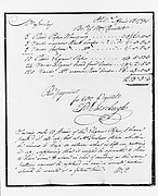 Manuscript of a Receipted Bill for Wallpaper