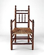 Spindle-back armchair