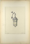 Design for hanging wall-mounted lantern