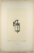 Design for hanging wall-mounted lantern