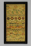 Embroidered sampler