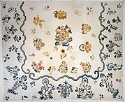 Embroidered coverlet