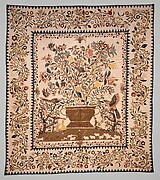 Coverlet, Pictorial Pattern