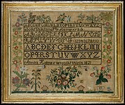 Embroidered sampler