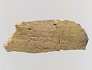 Plaque fragment with battle scene