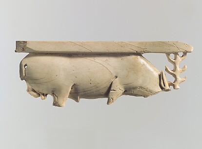 Openwork plaque: grazing stag