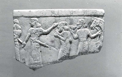 Bowl fragment with a procession