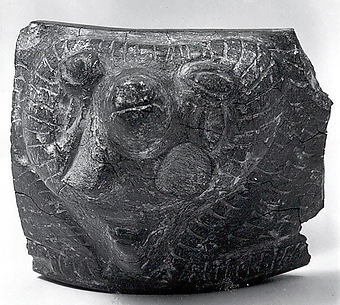 Bowl fragment with the head of a ram