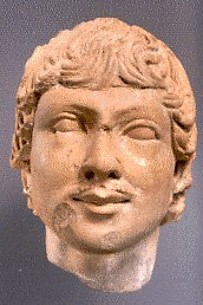 Head of a male figure