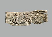 Cloisonne furniture plaques with the child Horus and vultures