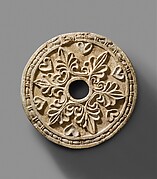 Roundel with radiating palmettes