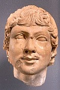 Head of a male figure