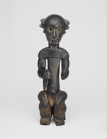 Figure from a Reliquary Ensemble: Seated Male Holding Horn