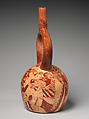 Stirrup Spout Bottle With Confronting Figures Moche The