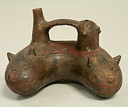 Bridge and Spout Bottle with Snake and Falcoln