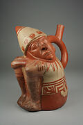 Stirrup Spout Bottle with Sleeping Warrior