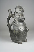 Stirrup Spout Bottle with Owl Head