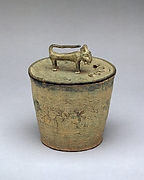 Lidded Vessel: Leopard and Prey