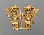 Double Bat-Head Figure Pendant
